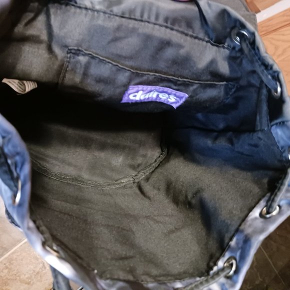 Claires Retro Black and White Tie Dye Backpack - Picture 8 of 10